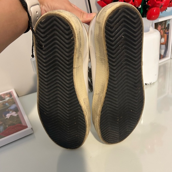 Golden Goose Super-Star Sneakers in White with Pink & Silver - Picture 4 of 4